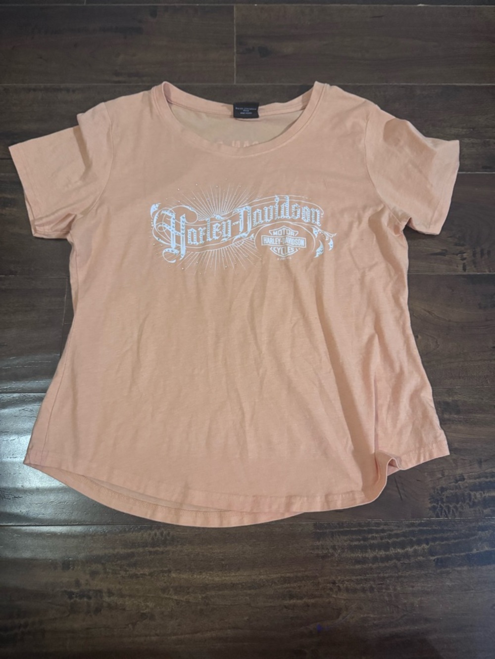 Harley-Davidson Women's Embellished Old World Short Sleeve Tee Large